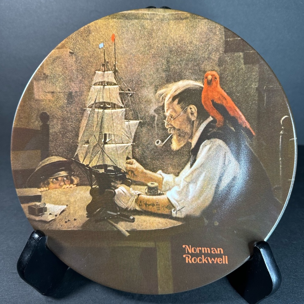 Norman Rockwell Collector Plate "The Ship Builder" Limited Edition